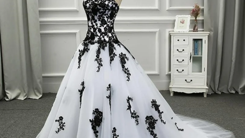 Timeless Elegance: Why Black and White Wedding Dresses Are Here to Stay